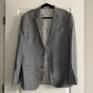 Express Suiting Large Tall Grey 34/32 Slim Fit